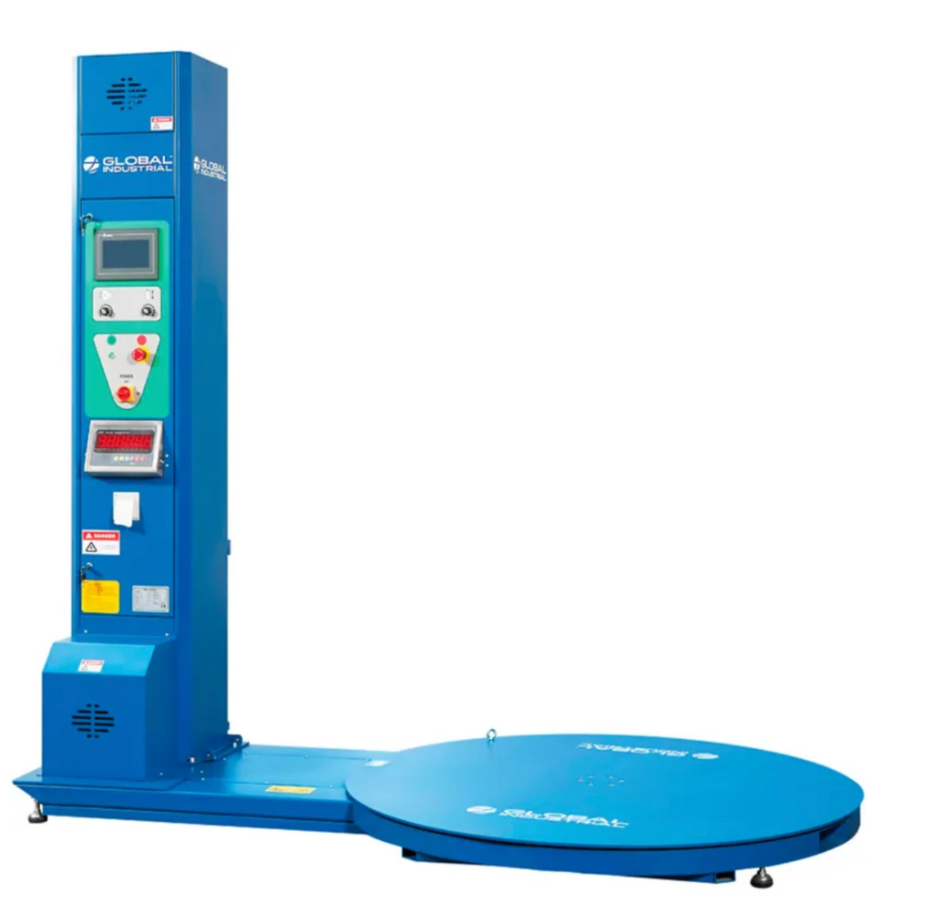 Global Industrial™ Semi-Automatic Stretch Wrap Machine with NTEP Component Scale