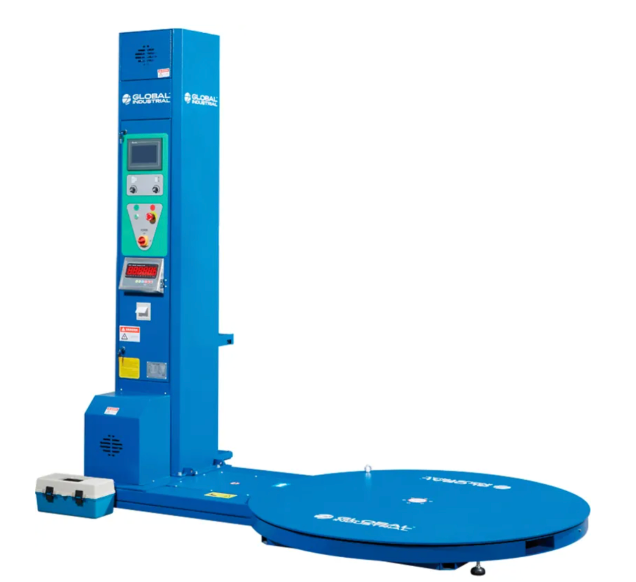 Global Industrial™ Semi-Automatic Stretch Wrap Machine with NTEP Component Scale