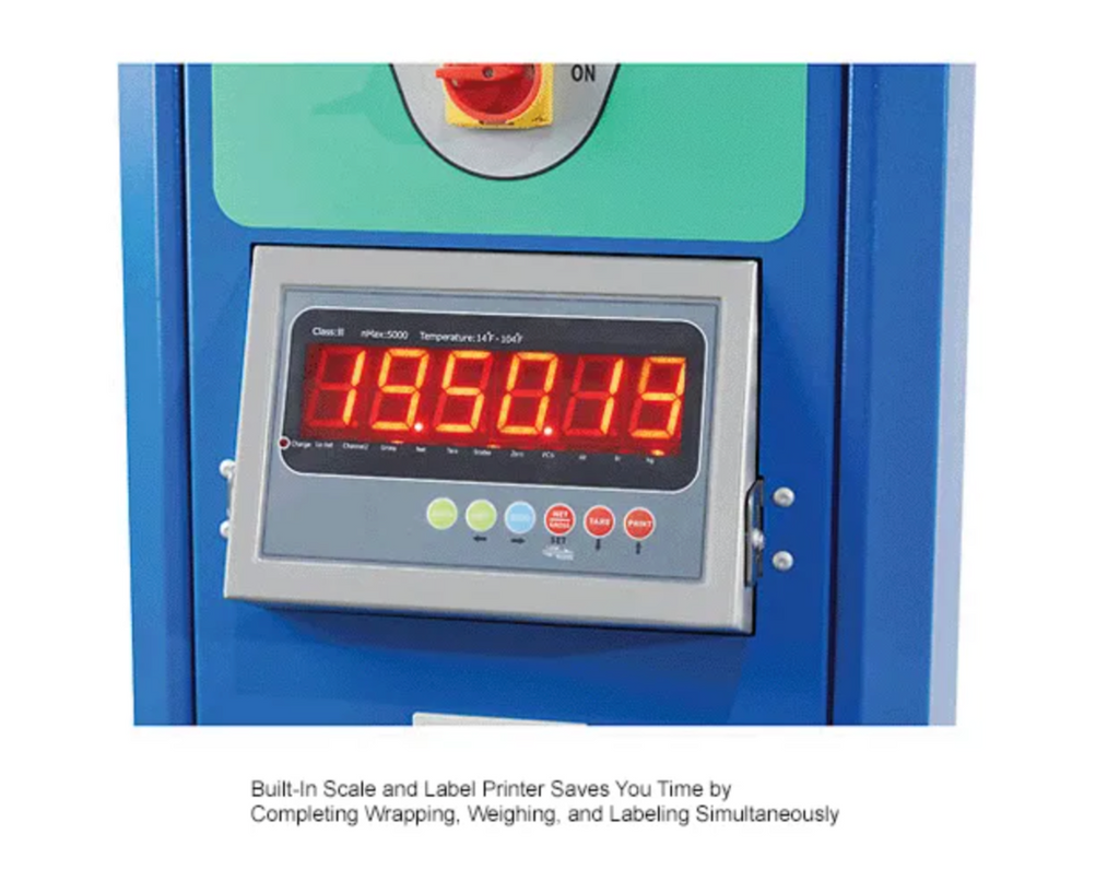 Global Industrial™ Semi-Automatic Stretch Wrap Machine with NTEP Component Scale