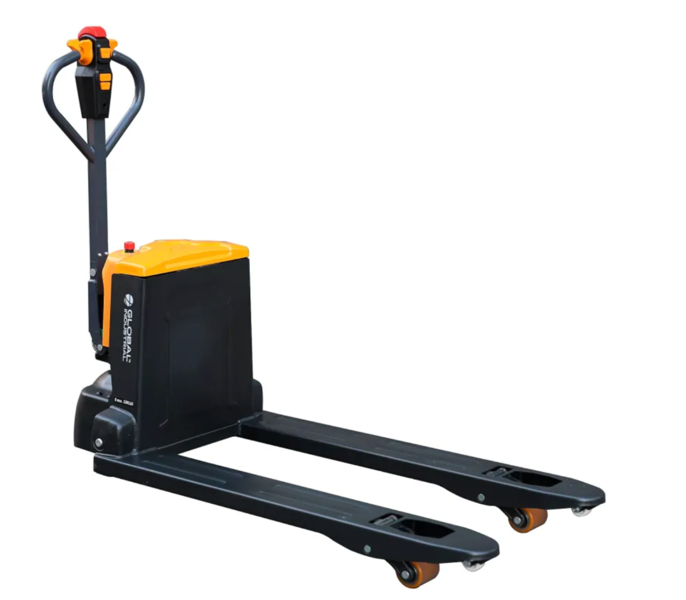 Global Industrial™ Electric Pallet Jack with Charger, 3300 lb. Cap., 27"W x 48"L Forks