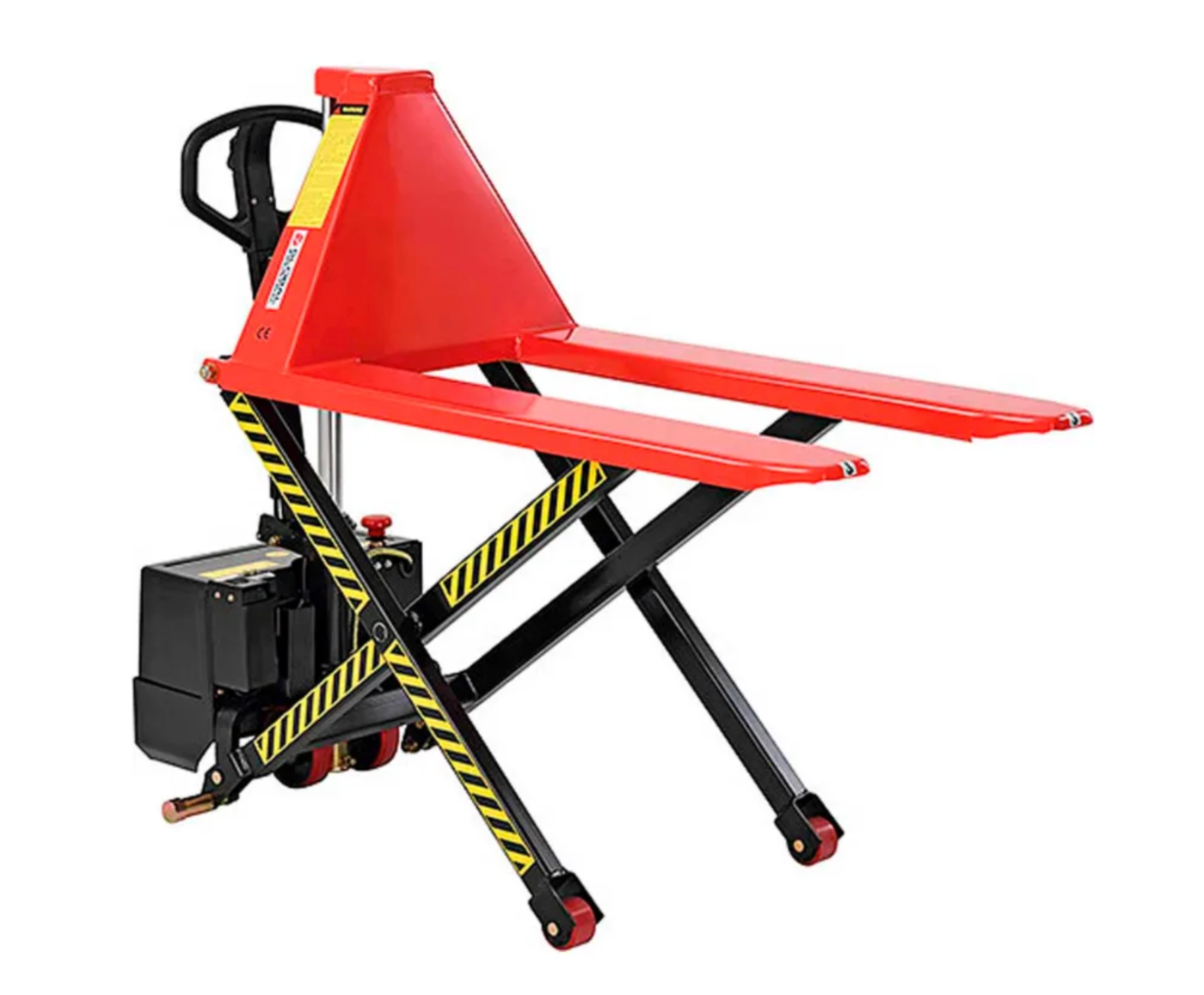 Global Industrial™ Battery Powered High-Lift Skid Truck, 3300 lb. Capacity, 21"W x 44"L Forks