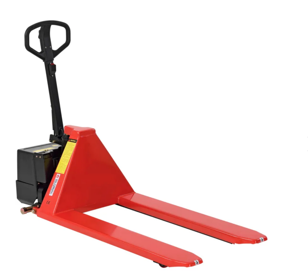 Global Industrial™ Battery Powered High-Lift Skid Truck, 3300 lb. Capacity, 21"W x 44"L Forks