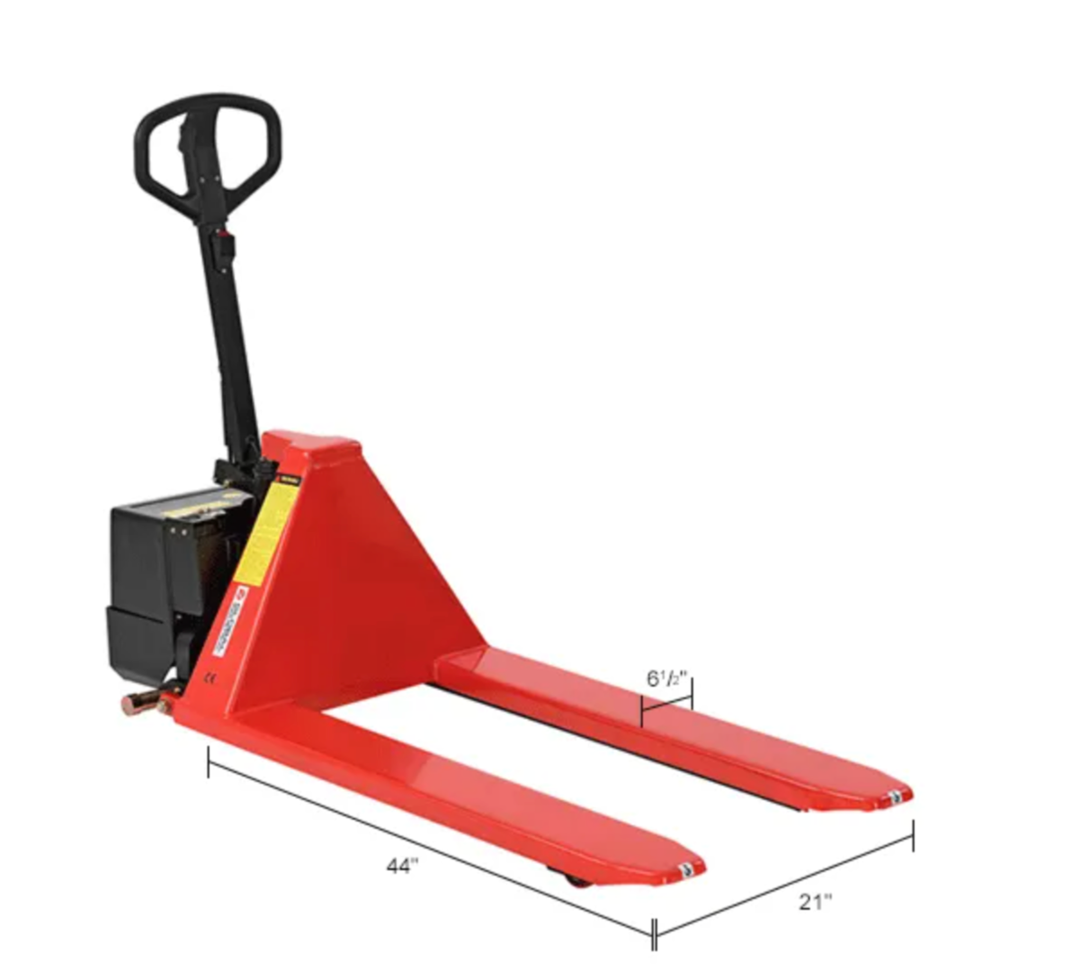 Global Industrial™ Battery Powered High-Lift Skid Truck, 3300 lb. Capacity, 21"W x 44"L Forks