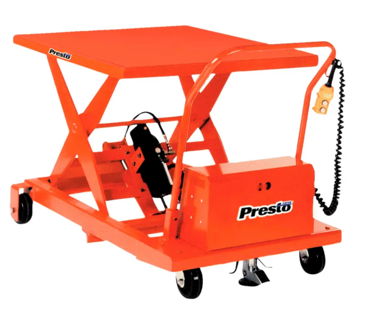 PrestoLifts™ Portable Electric Scissor Lift XBP36-10 1000 Lb. Cap. 24x48
